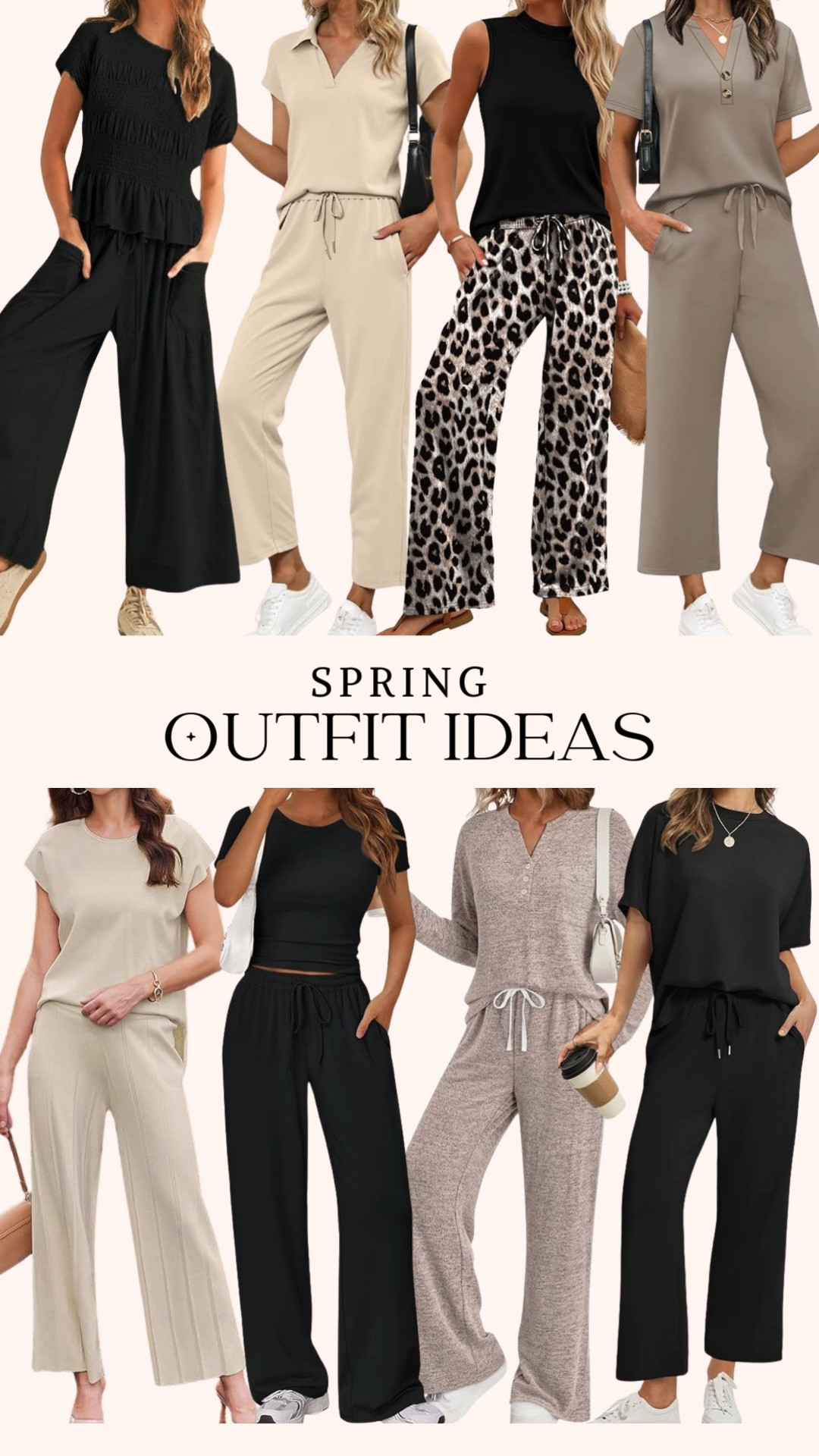 Spring Outfit Ideas From Amazon
Easy two piece sets are my go to for spring because they’re comfortable, polished, and effortless to style. From wide leg pants and cap sleeve tops to relaxed lounge sets and elevated neutrals, these Amazon finds work for everyday wear, travel days, and casual weekends. Save this for spring outfit inspiration that looks put together with minimal effort ✨ 

 #LTKgrwm #LTKootd #LTKOver40