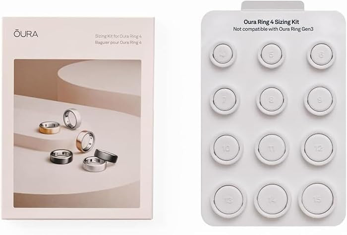 Oura Ring 4 Sizing Kit - Size Before You Buy - Unique Sizing Classification for Smart Rings - Rec... | Amazon (UK)