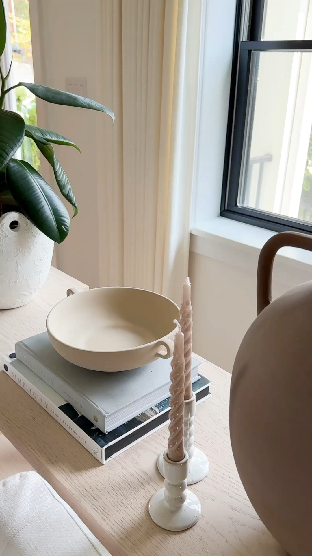 Simple console styling or sofa table styling. I used to mix of high-end decor pieces from McGee and Co with other affordable funds from Walmart and target.

#LTKStyleTip #LTKVideo #LTKHome