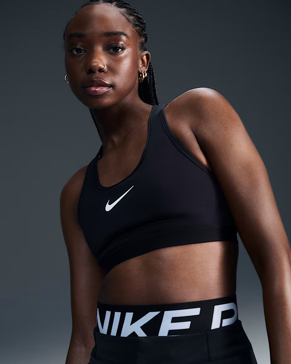 Sustainable MaterialsNike Swoosh High SupportWomen's Non-Padded Adjustable Sports Bra | Nike (US)