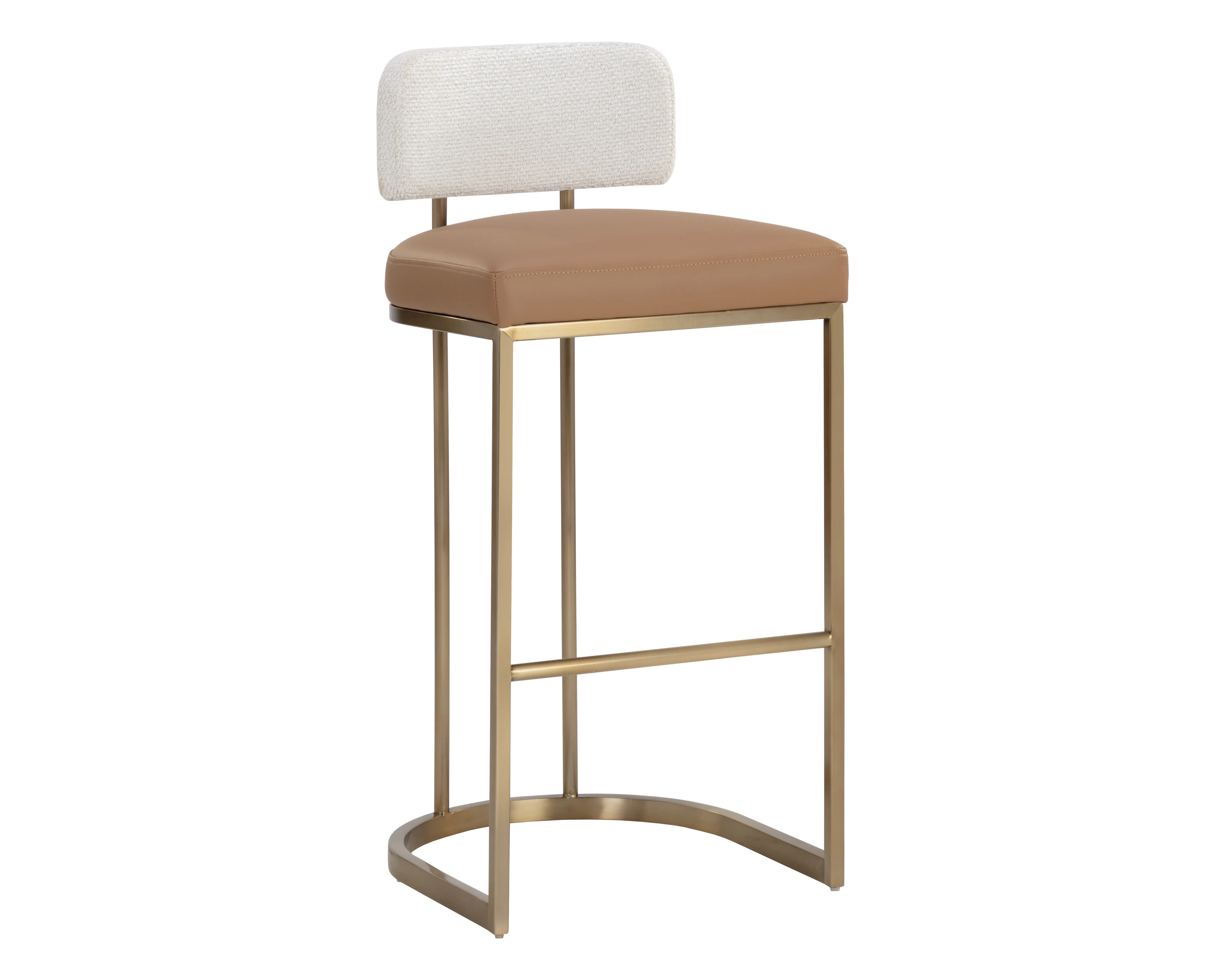 LARISSA BARSTOOL - NAPA COGNAC / RHEA LIGHT BARLEY - Brown | Wayfair North America