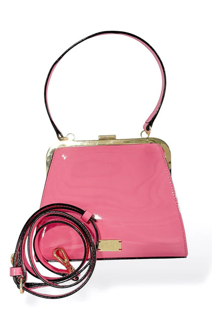Frances Valentine Lulu Frame Pink Bag | The Willow Tree