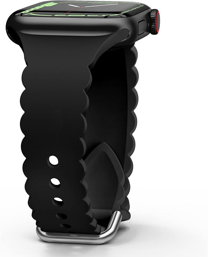 Sunnywoo Lace Silicone Band Compatible with Apple Watch Bands 38mm 40mm 41mm 44mm 42mm 45mm 49mm,... | Amazon (US)