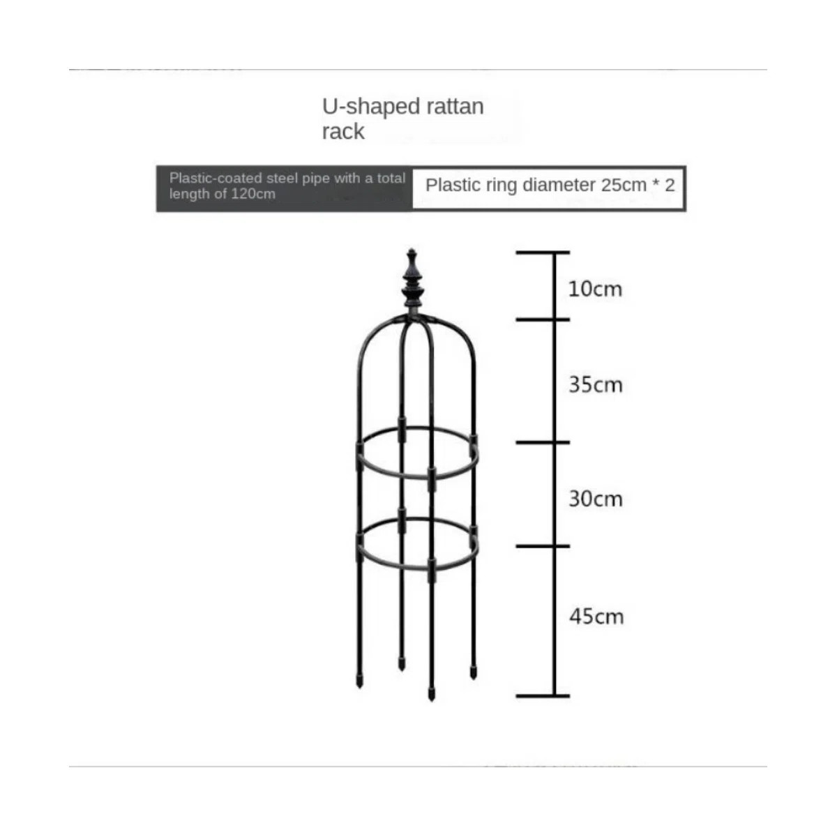 47.24In Garden Trellis Climbing Plant Trellis Garden Support Cages For Flowers Plants Climbing Su... | Wayfair North America