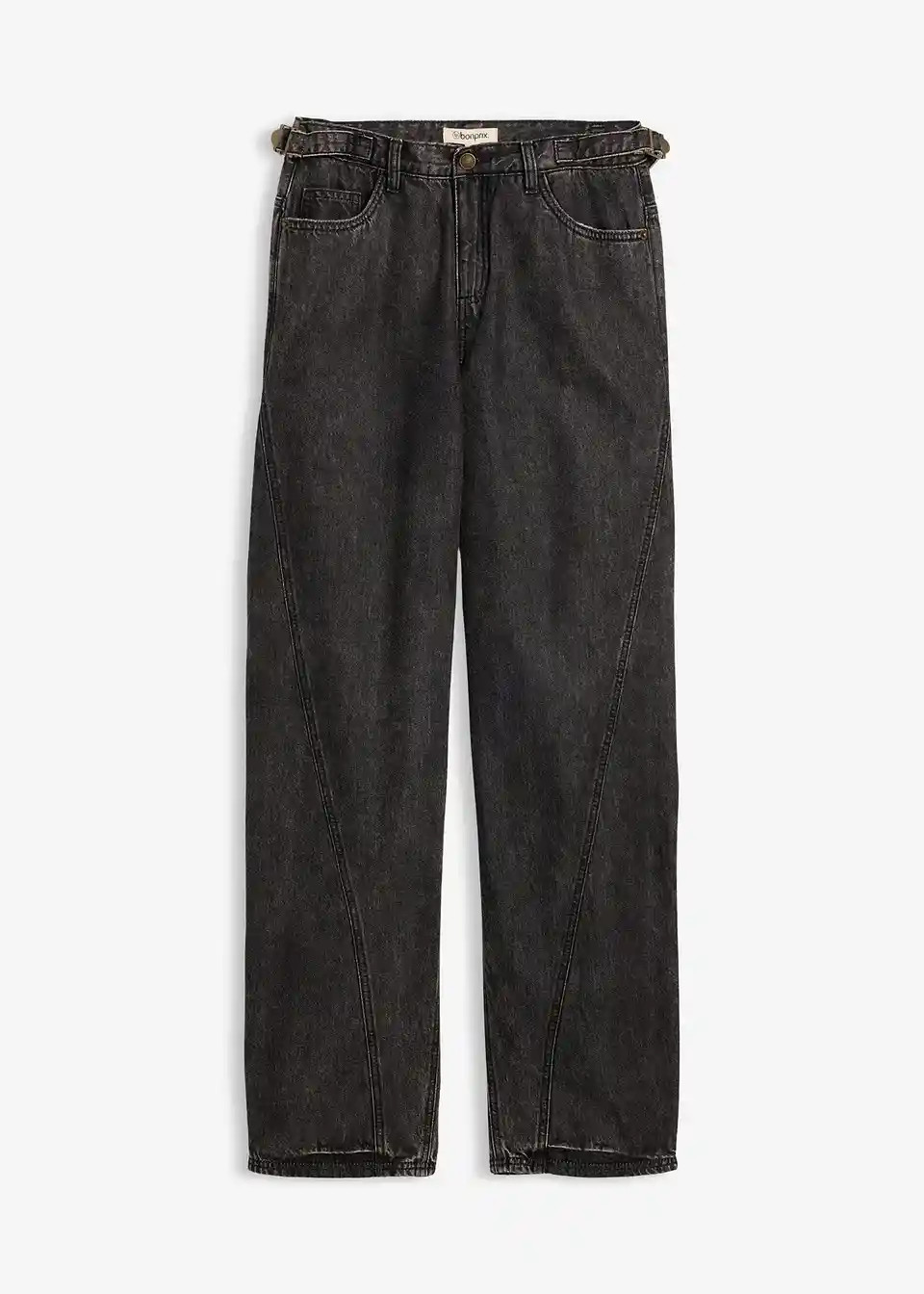 Balloon-Jeans, Mid Waist - schwarz, Kurz - Damen | bonprix | Bonprix DE