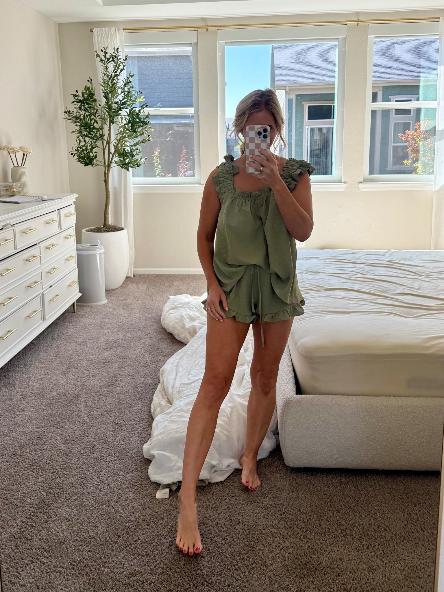 The cutest ruffle pajamas-come in multiple colors and are super comfy (and easy for breastfeeding moms too) 

#LTKFindsUnder50 #LTKPetite #LTKSaleAlert