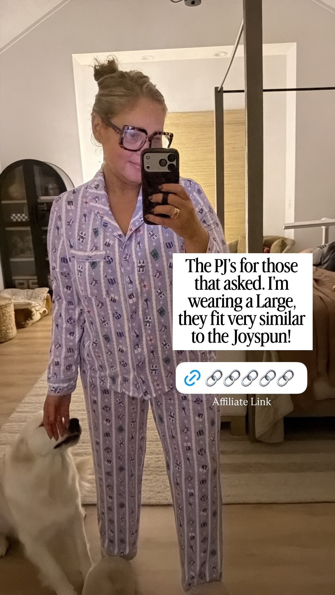 The PJ’s for those that asked. I’m wearing a Large, they fit very similar to the Joyspun! @samsclub for the win!