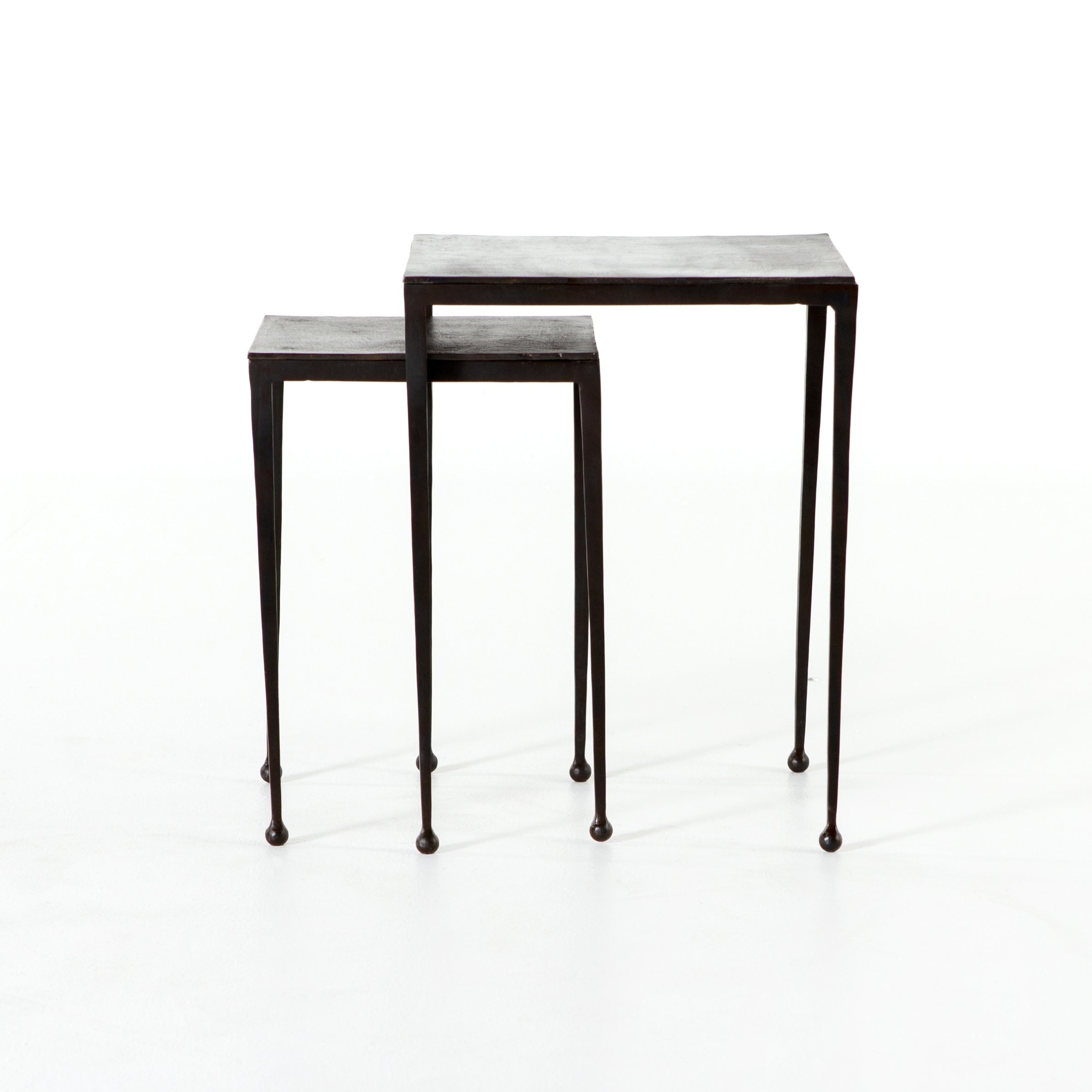 Dalston Nesting End Tables in Antique Brown – BURKE DECOR | Burke Decor