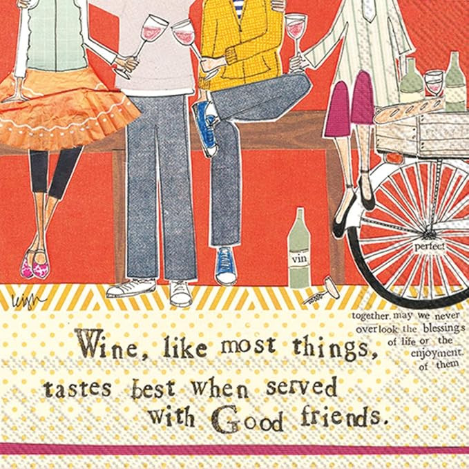 Boston International - C018000 Boston International Premium Paper Cocktail Napkins, 5" x 5", Wine... | Amazon (US)