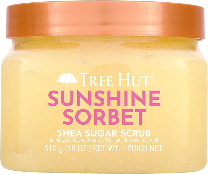 Tree Hut Sunshine Sorbet Shea Sugar Scrub, Exfoliating, Hydrating & Moisturizing Body Scrub with ... | Amazon (US)