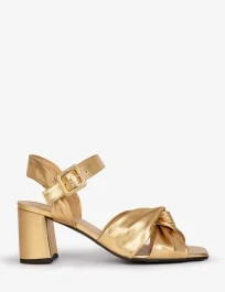 Infinity Metallic Sandal - Gold | Penelope Chilvers
