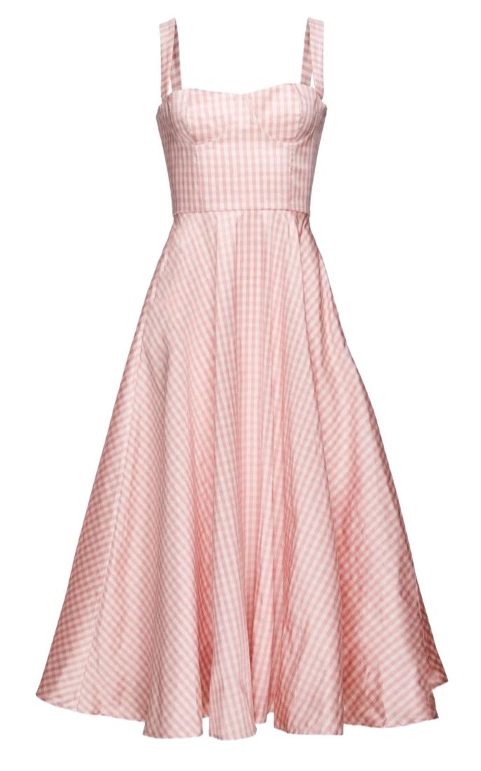 OTM Exclusive: Daphne Dress in Pink Gingham | Over The Moon