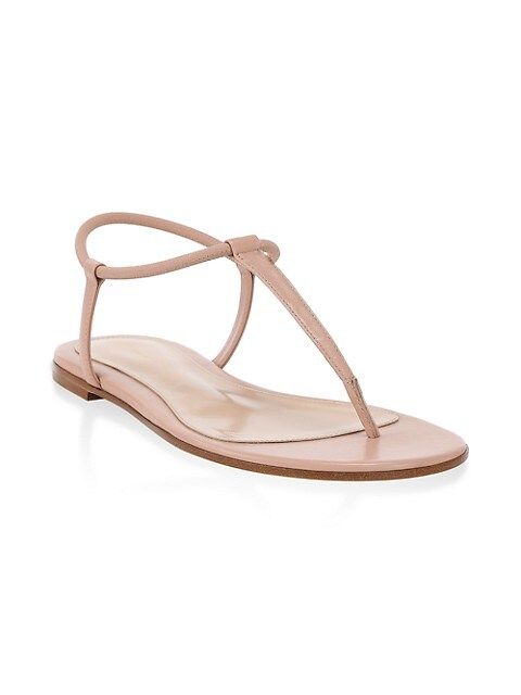 Leather Thong Flat Sandals | Saks Fifth Avenue