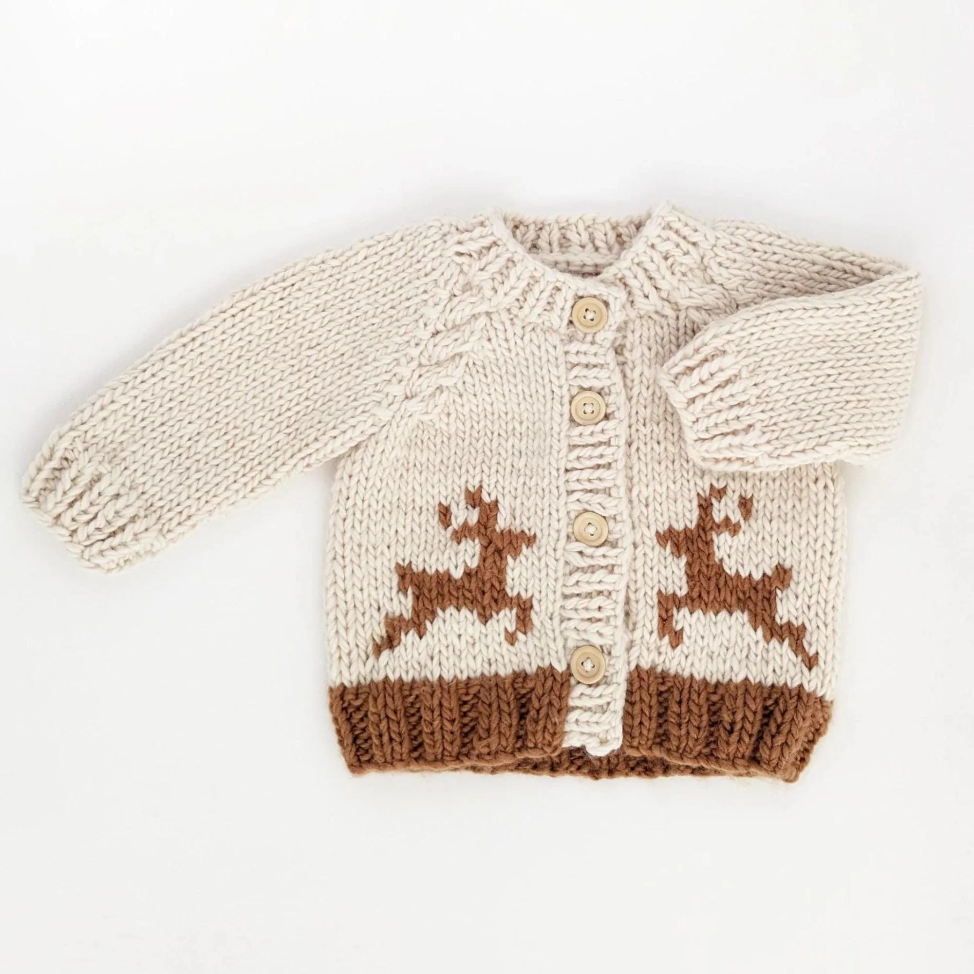 Oh Deer Cardigan Knit Sweater | SpearmintLOVE