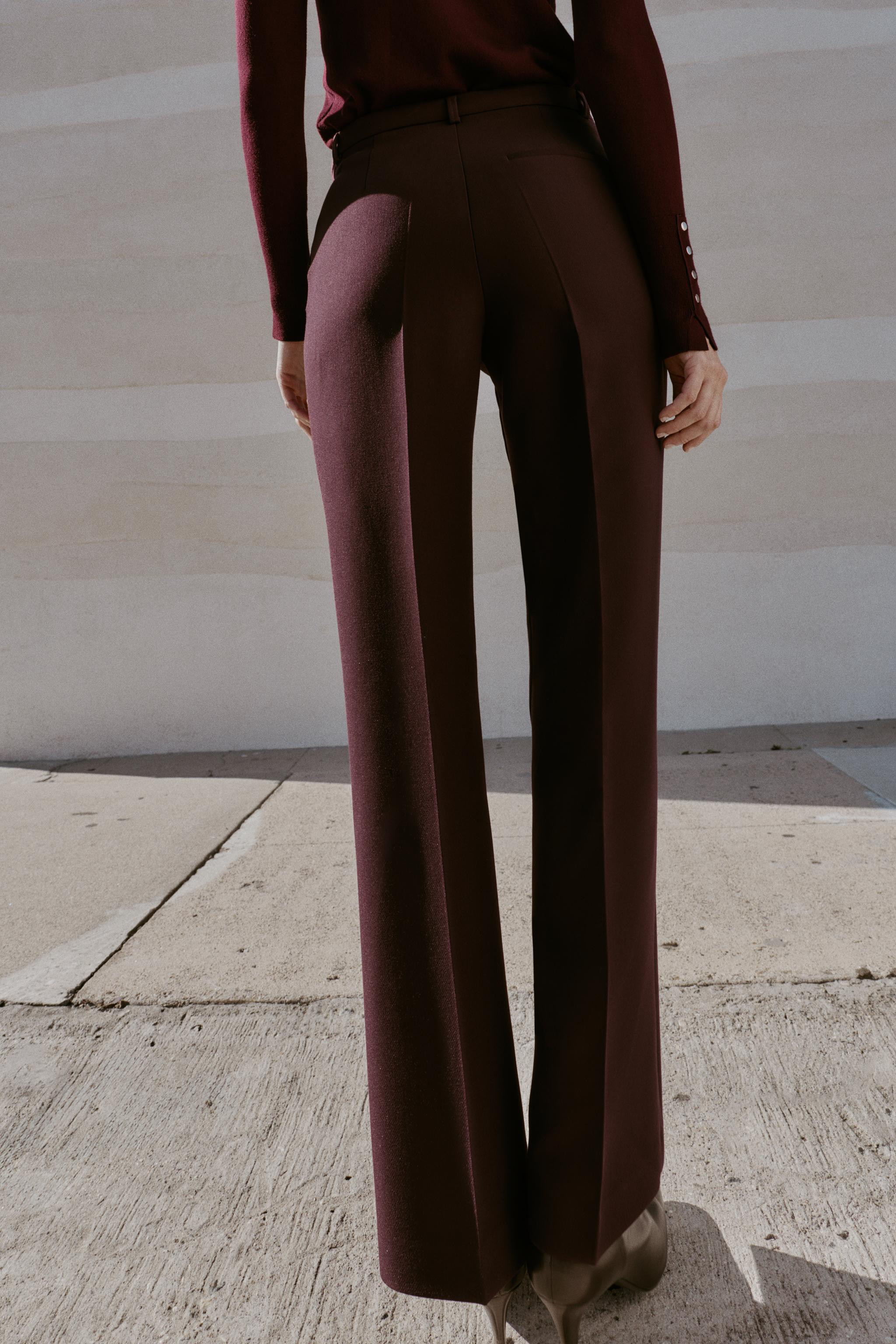 HIGH-WAISTED STRAIGHT LEG PANTS | Zara US