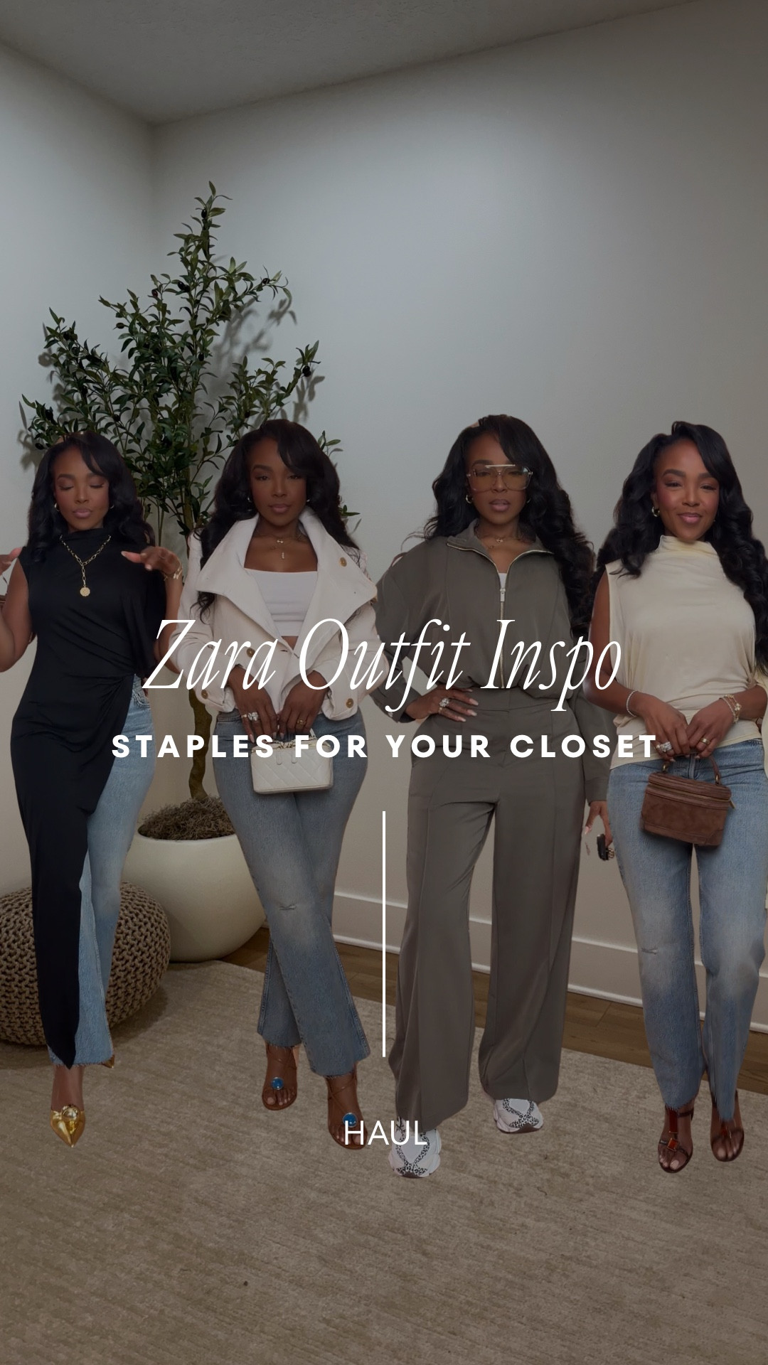 Zara outfit inspo with pieces you’ll wear on repeat.

Everything is linked below.

I styled one pair of Zara jeans a few different ways because once you find a good pair of denim, you can build so many outfits around them. These jeans fit really well but they don’t have much stretch, so I’d recommend sizing up if you’re between sizes.

Look ideas in this reel include:
• An elevated denim look with a structured white jacket
• An easy travel outfit with the olive zip set and sneakers
• A statement asymmetrical black top with jeans and heels
• A soft neutral sleeveless top styled with denim for an everyday outfit

These are the kind of pieces that make getting dressed simple but still look really put together.

If something appears in a different color, still click it — the same silhouette is often available in multiple colors.

Everything from these looks is linked below.

Size Small | 5’4” | 140 lbs | 36D-27-40

#LTKPetite #LTKspringtrends #LTKSpringSale