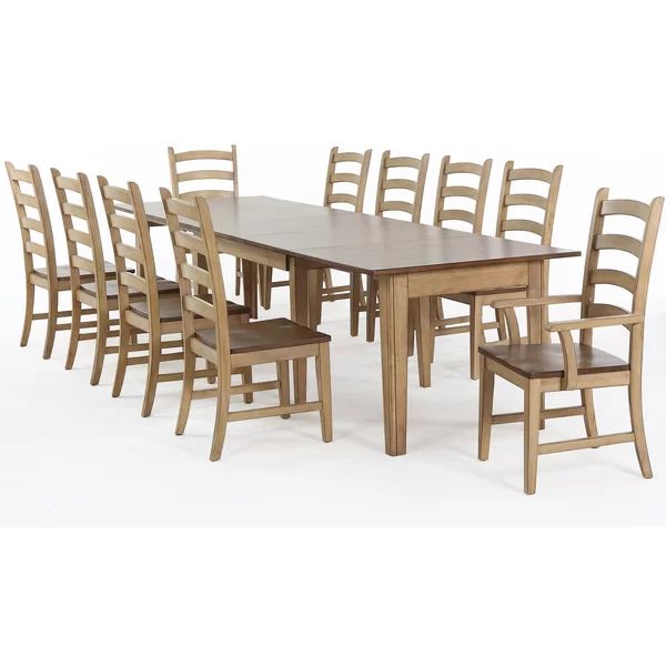 Huerfano Valley 11 Piece Extendable Solid Wood Dining Set | Wayfair North America