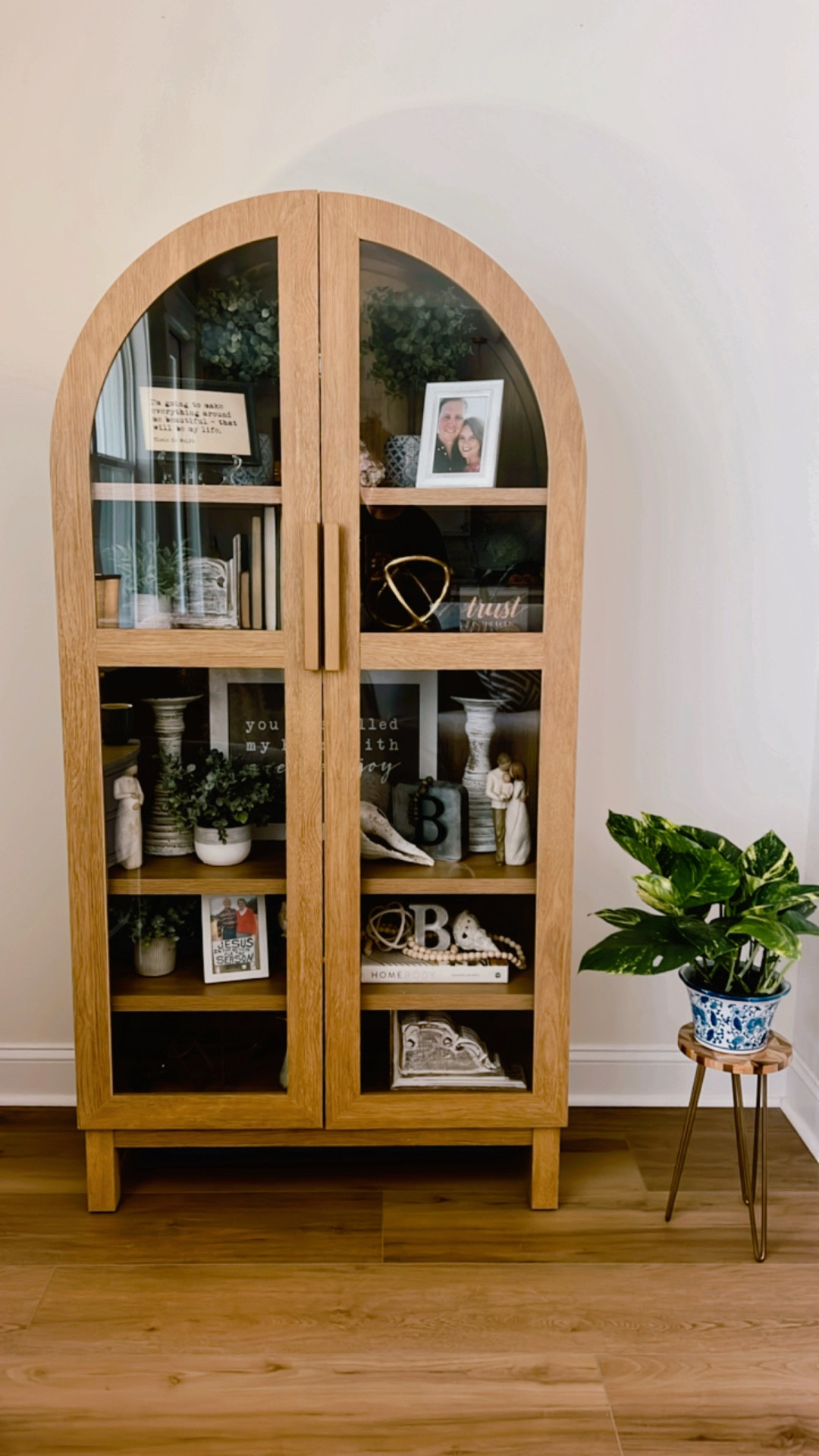 Pottery Barn taste on a Walmart budget🤪 Love this cabinet so much!