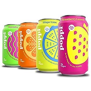 poppi A Healthy Sparkling Prebiotic Soda, w/ Real Fruit Juice, Gut Health & Immunity Benefits, 12... | Amazon (US)