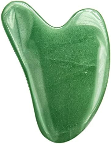 Gua Sha Massage Tool for Facial and Body Massage, Jade Gua Sha Tool Green Aventurine, Gua Sha Sto... | Amazon (US)