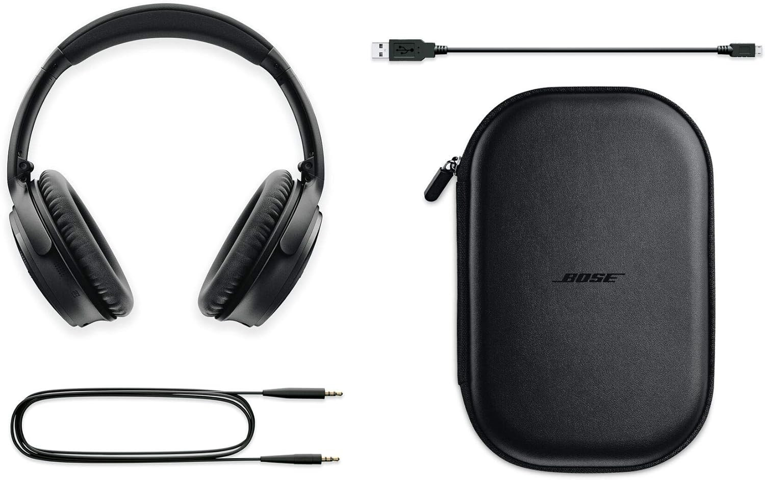 Bose QuietComfort 35 (Series II) Wireless Headphones, Noise Cancelling, Alexa Voice Control - Bla... | Amazon (US)