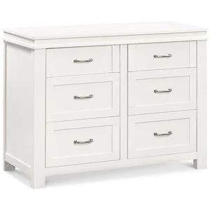 Million Dollar Baby Classic Wesley 6 Drawer Double Dresser in Heirloom White | Cymax