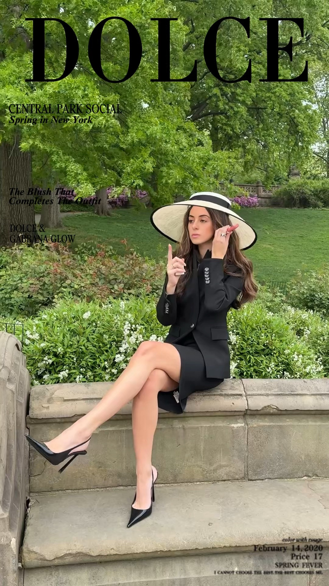 the blush completes the outfit