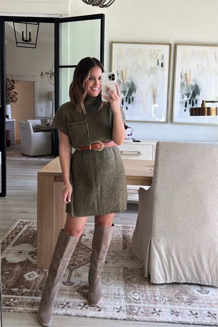 Wearing a small in fall sweater dress (ALEXA15 for 15% off at Impeccable Pig, boots tts // fall family photos, bump friendly // 


#LTKfindsunder100 #LTKshoecrush #LTKstyletip