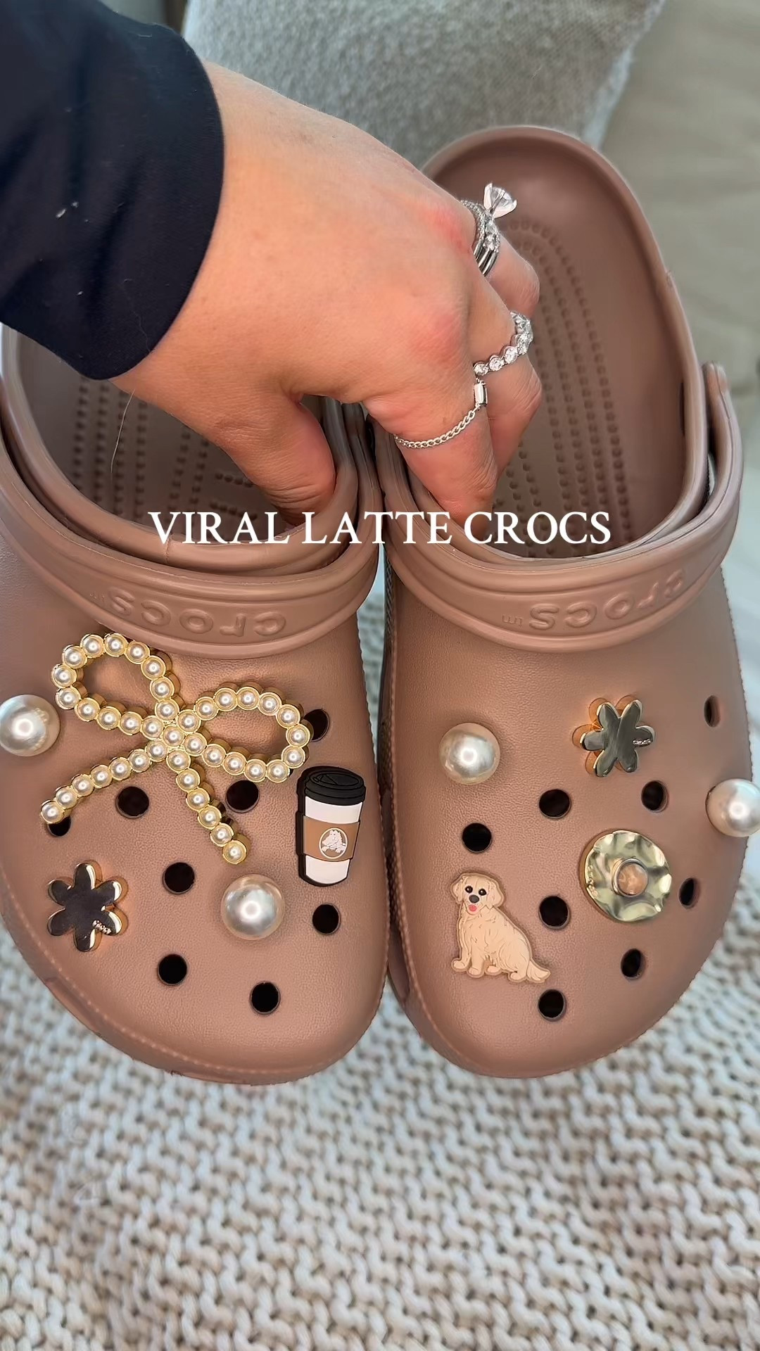 Latte crocs perfect for fall! How cute are these to customize with little jibbitz?! 

#LTKSeasonal #LTKFindsUnder50 #LTKShoeCrush