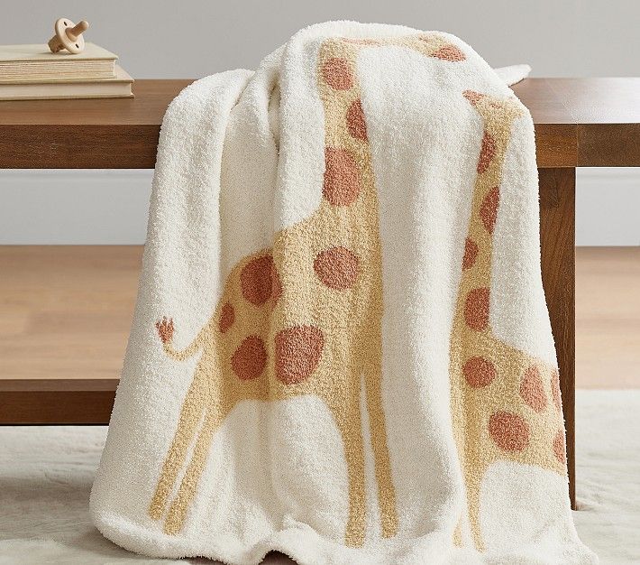 Fuzzy Giraffe Baby Blanket | Pottery Barn Kids