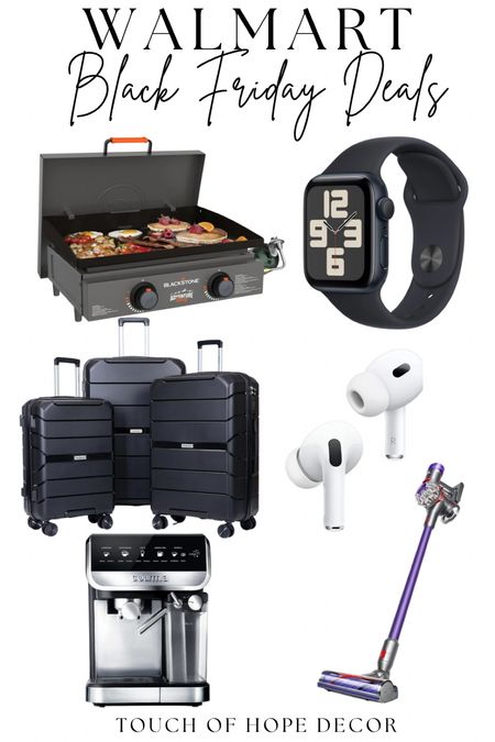 Walmart always has the BEST Black Friday deals!  Here are some of my favorites.

Apple Watch, Dyson, Blackstone, Luggage, Expresso Machine 

#LTKCyberWeek #LTKGiftGuide #LTKsalealert