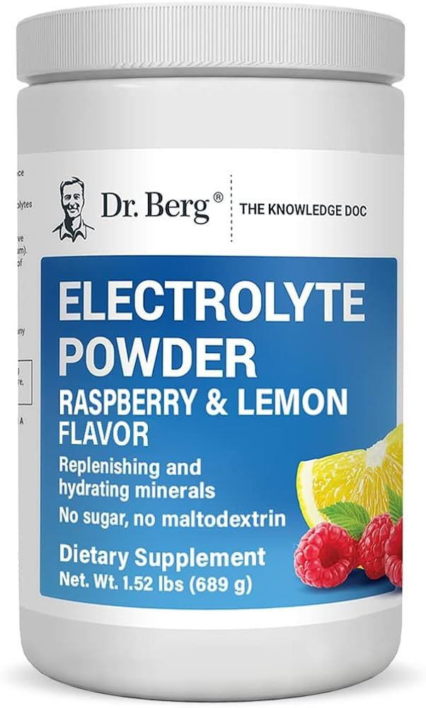 Dr. Berg Hydration Keto Electrolyte Powder - Enhanced w/ 1,000mg of Potassium & Real Pink Himalay... | Amazon (US)