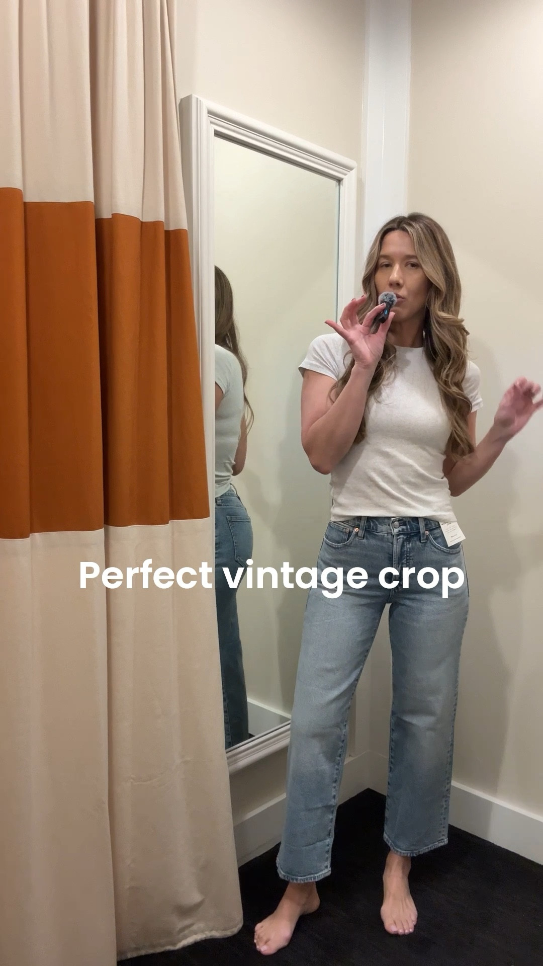 Madewell denim try on haul 👖  🩶 💙🛍️ outfits, Date night outfits, vacation outfits , cardigans, jeans
Size 25 but 26 would be better @Madewell 

#LTKSeasonal #LTKOver40