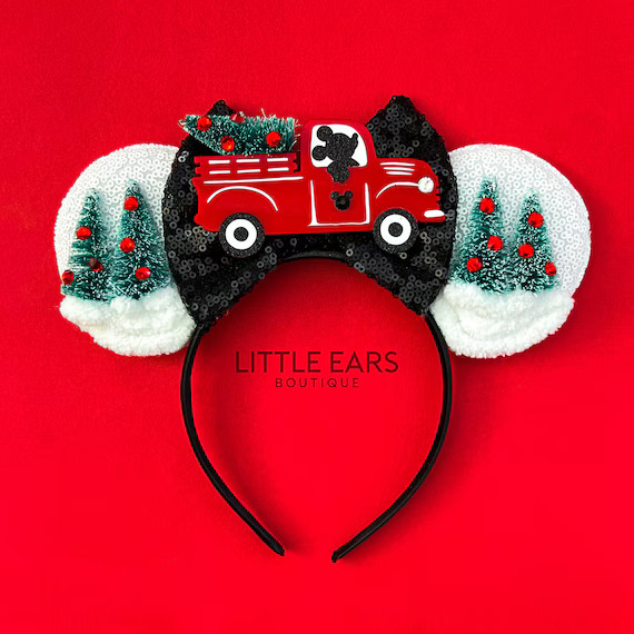 Christmas Farm Mickey Ears Christmas Disney Ears Christmas - Etsy | Etsy (US)