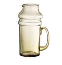 Recycled Glass Pitcher in Olive Green | APIARY by The Busy Bee