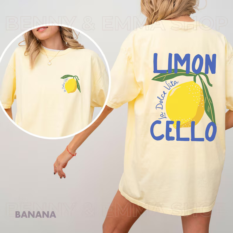 Limoncello La Dolce Vita Italy Shirt Tomato Girl Crewneck Coastal Granddaughter Amalfi Coast Shir... | Etsy (US)