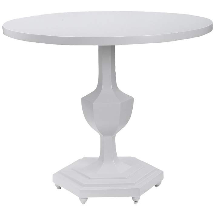 Uttermost Kabarda 32" Wide Gloss White Foyer Table | LampsPlus.com