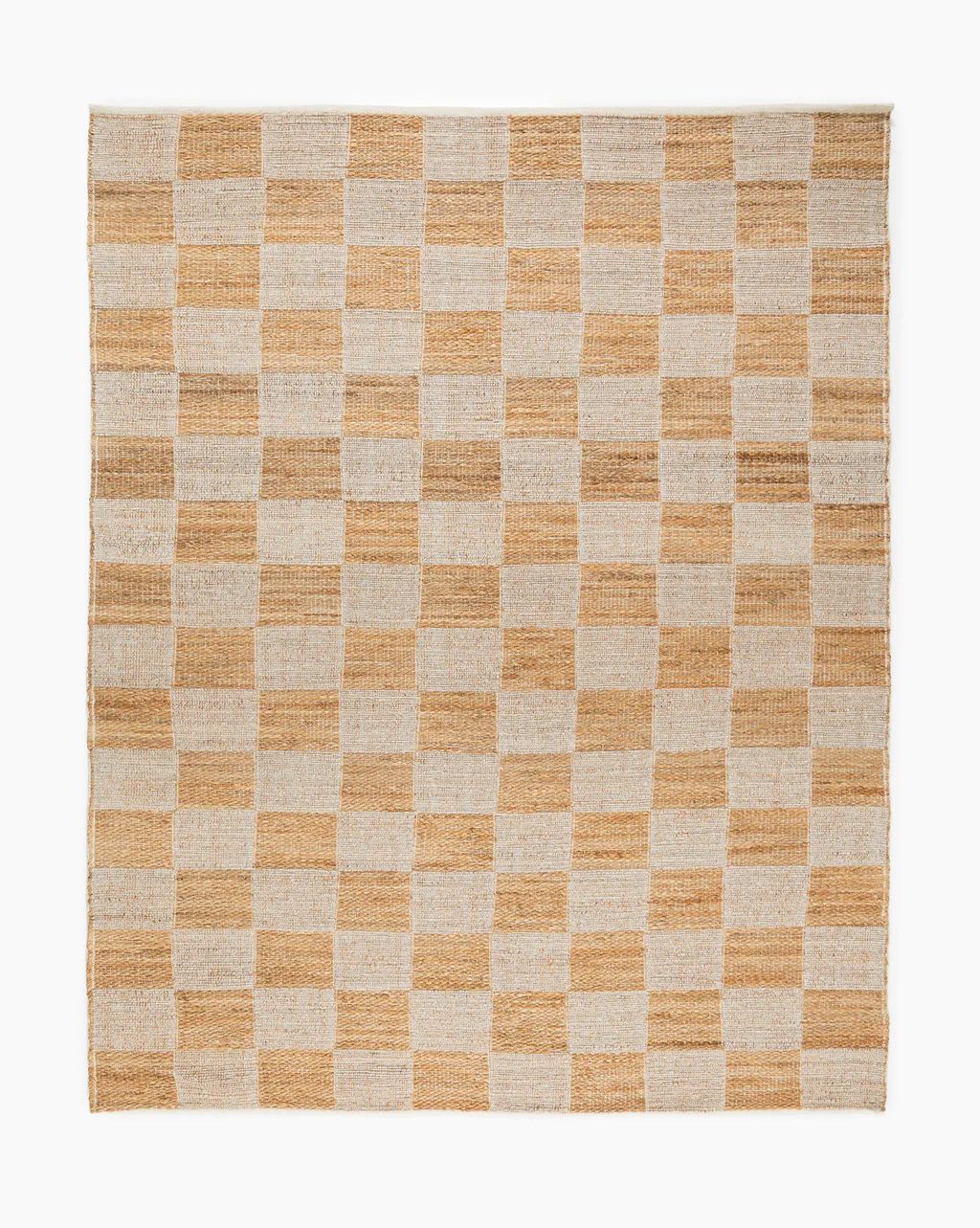 Wool & Jute Handwoven Checkered Rug | McGee & Co.