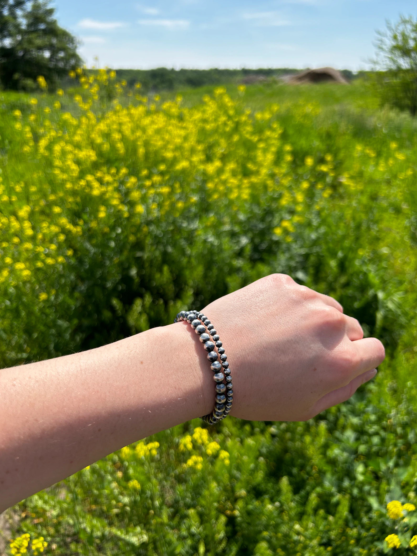 Silver Navajo Pearl Bracelets, Genuine Silver Navajo Pearl Bracelet - Etsy | Etsy (US)