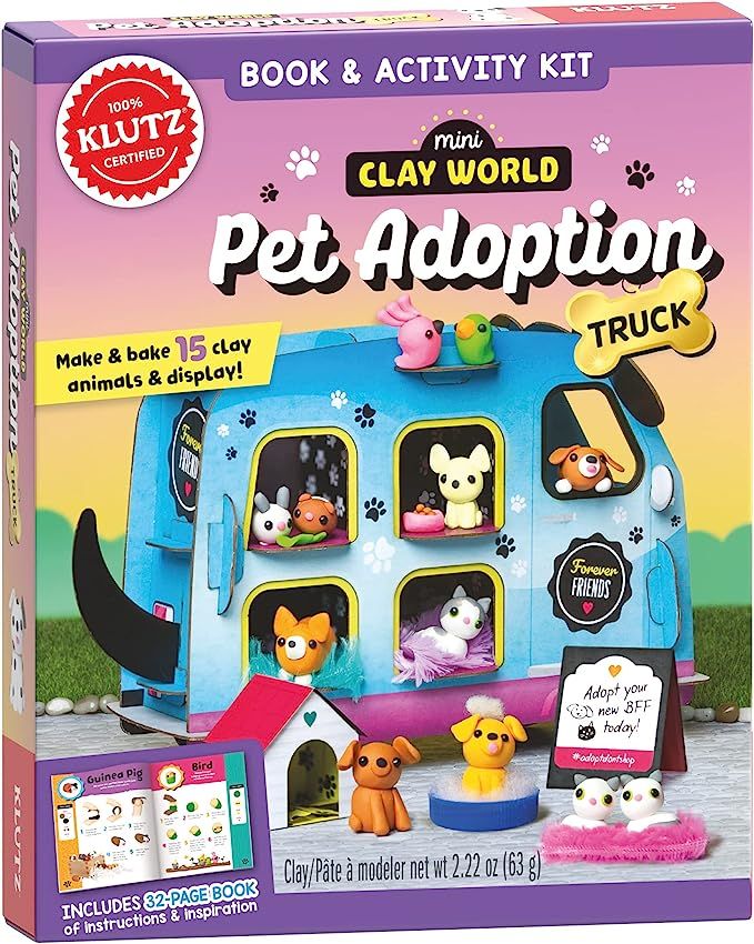Klutz Mini Clay World Pet Adoption Truck Craft Kit | Amazon (US)
