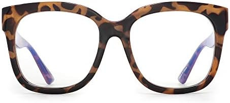 JIM HALO Blue Light Blocker Glasses for Women Oversized Square Computer Glasses Reduce Eye Strain... | Amazon (US)