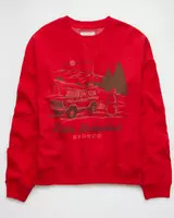 AE Holiday Bronco Graphic Relaxed Crew Neck Sweatshirt | American Eagle Outfitters (US & CA)