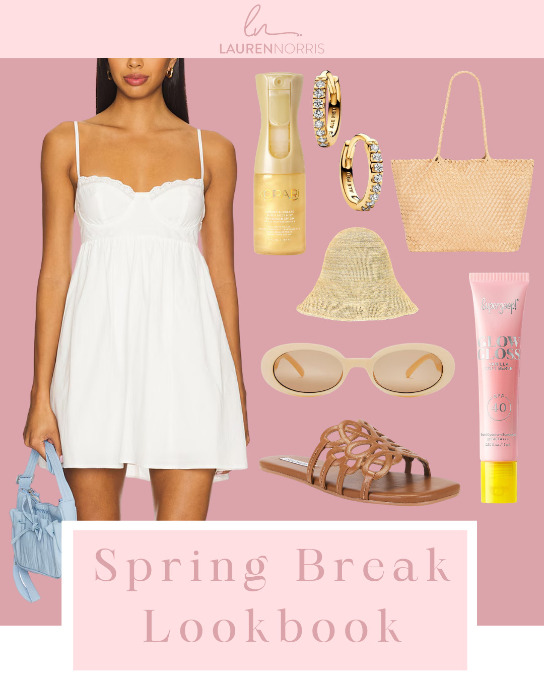 A gorgeous but simple white dress perfect for the spring break season!  

 #LTKdayinmylife #LTKgrwm #LTKootd