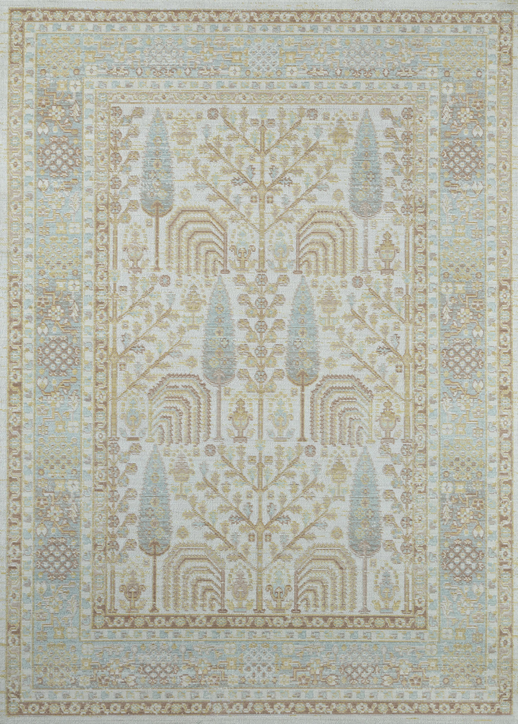 Ange Performance Ivory/Sea Green Rug | Wayfair North America