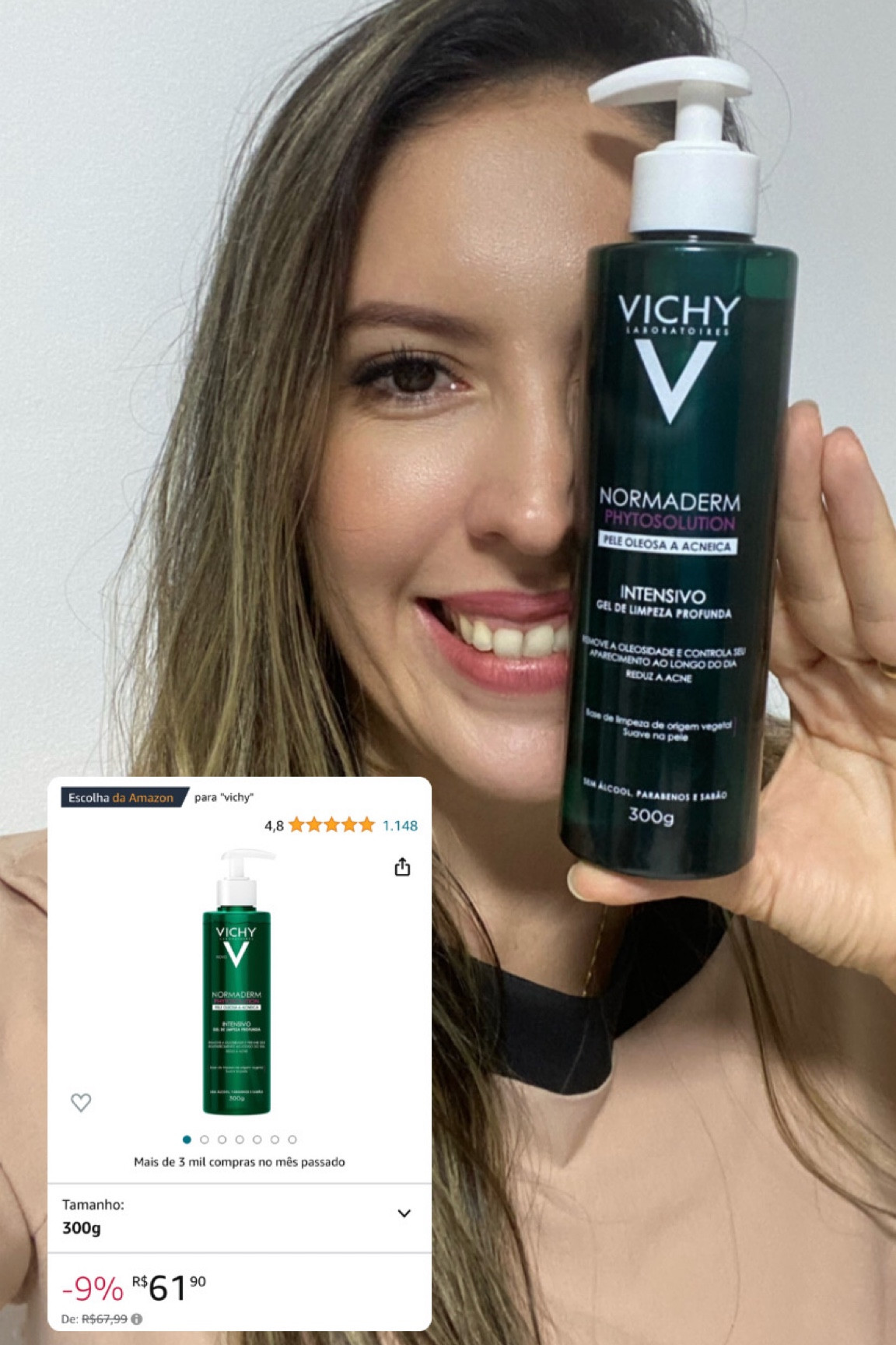 Meu novo queridinho!!! Perfeito para peles oleosas e com acnes, que é o meu caso! Amando! #LTKBrasil