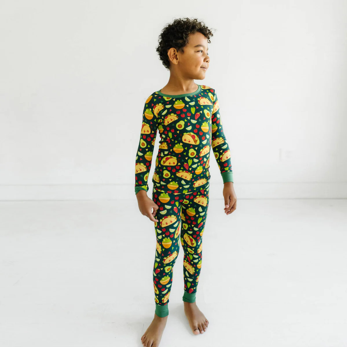 Taco Time Two-Piece Bamboo Viscose Pajama Set | Little Sleepies