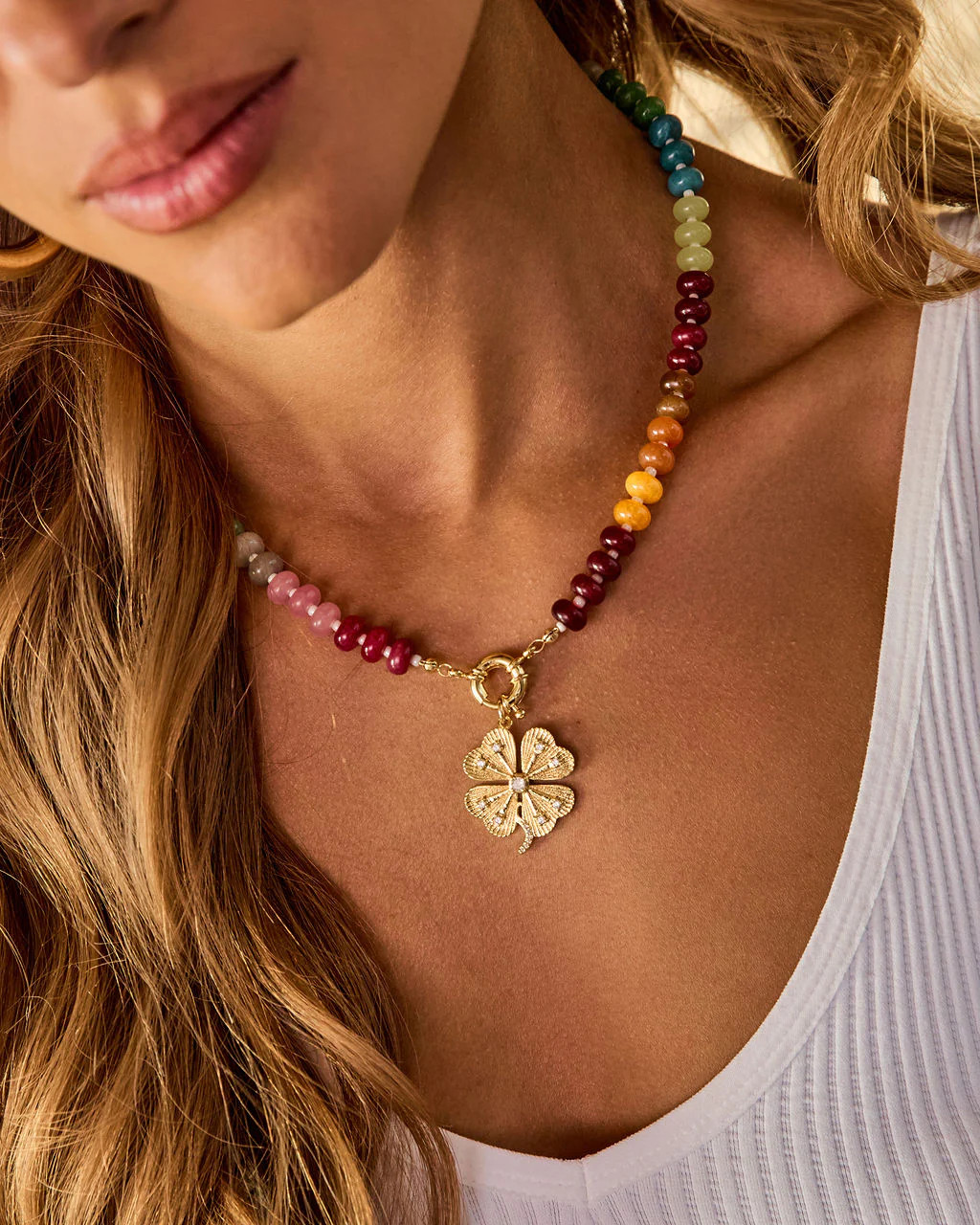 Good Luck Lucky Charm Colorful Beaded Necklace | VICI