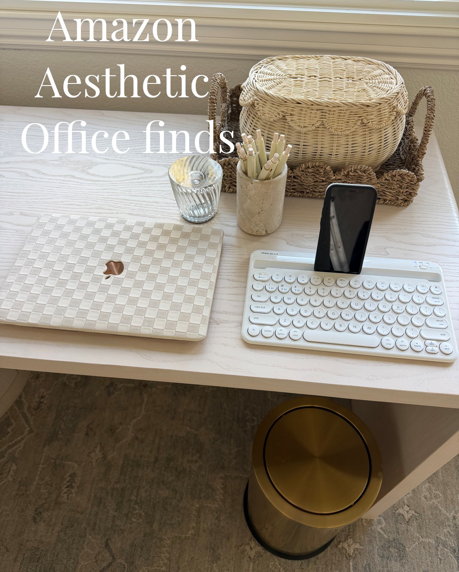 Amazon aesthetic office organization and finds