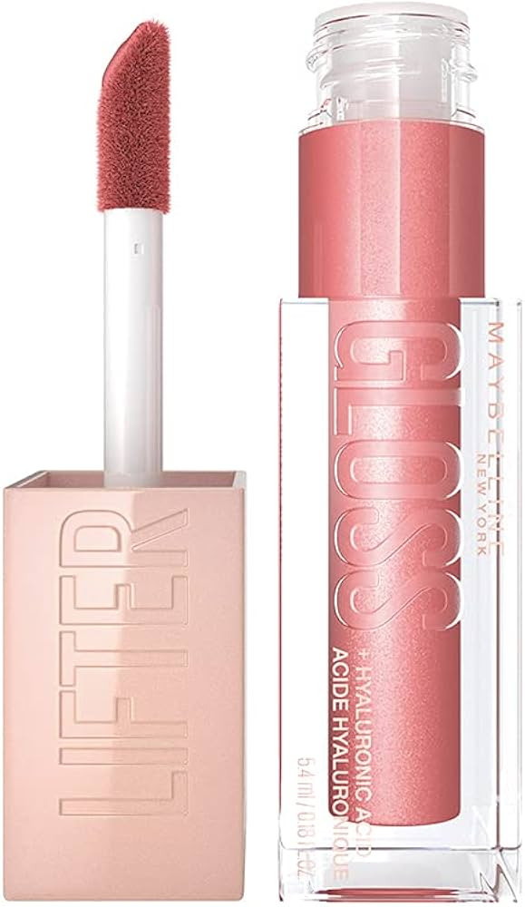 Maybelline Lifter Gloss, Hydrating Lip Gloss with Hyaluronic Acid, High Shine for Fuller Looking ... | Amazon (US)