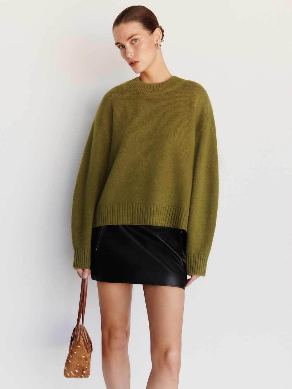Cove Cashmere Oversized Crew | Reformation (Global)